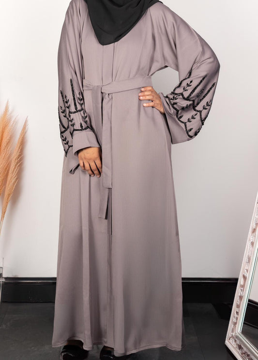 Open Abaya - Light Mauve