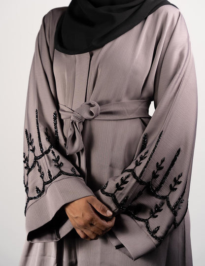 Open Abaya - Light Mauve