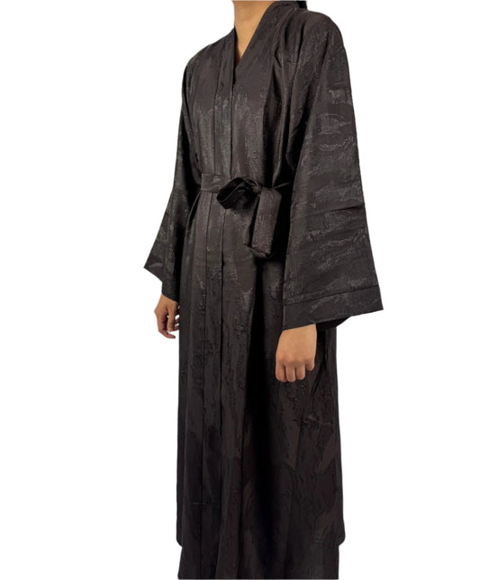 Open Abaya - Brown